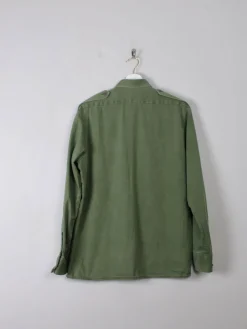 Men's VIntage Green Army Shirt L