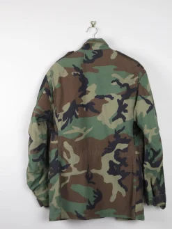 Men’s Vintage Green Camouflage Army Jacket L