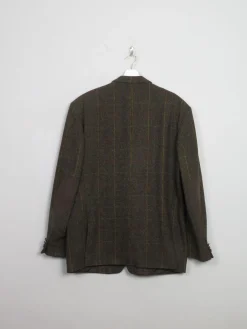 Men's Vintage Green Harris Tweed Jacket 44