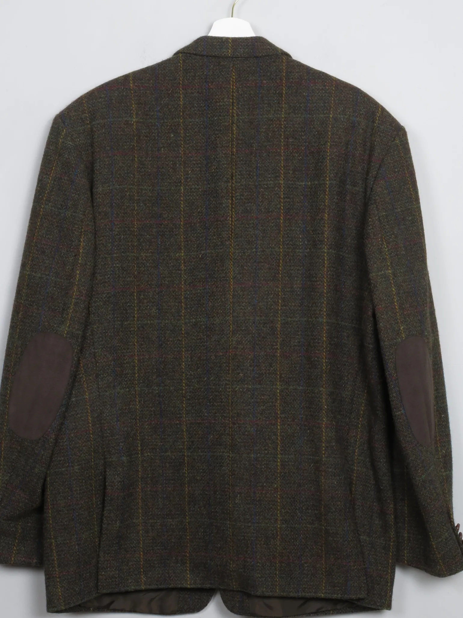 Men's Vintage Green Harris Tweed Jacket 44"