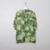 Men's Vintage Green Hawaiian Shirt M
