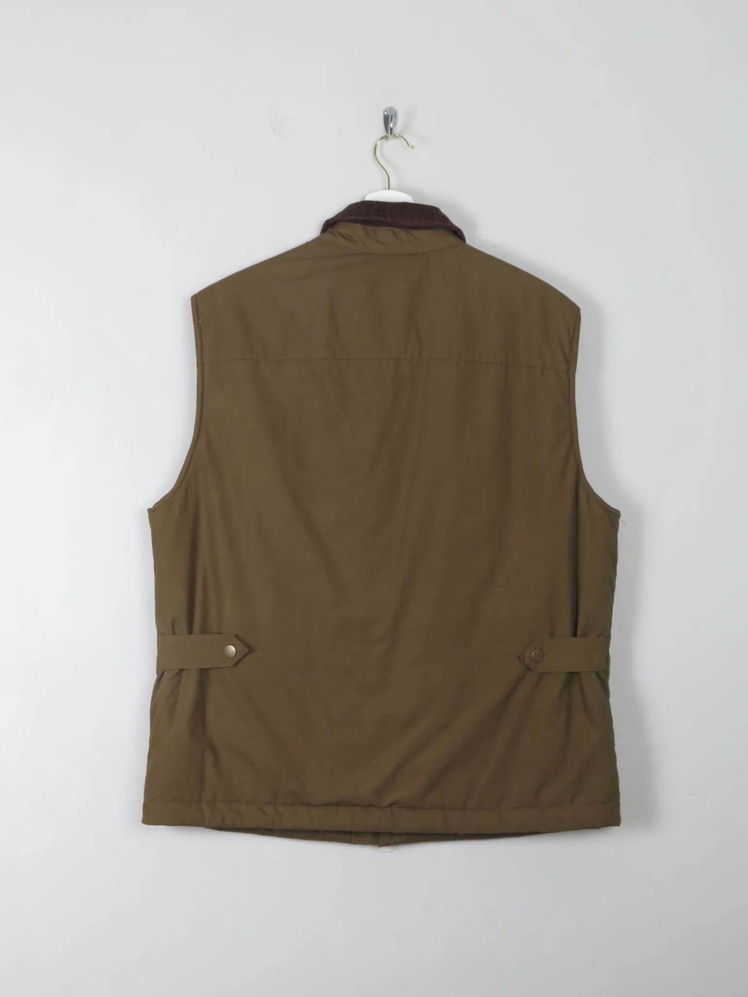 Men's Vintage Green Lined Gilet M