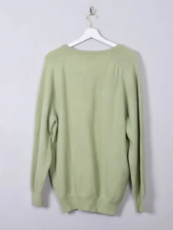 Men's Vintage Green Pringle Jumper L/XL