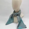 Mens Vintage Green Printed Scarf