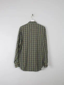 Men's Vintage Green Printed Gap Shirt M