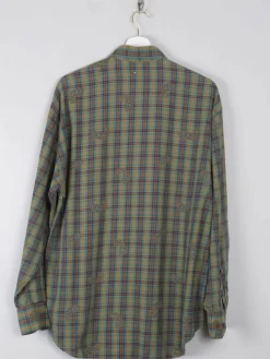 Men's Vintage Green Printed Gap Shirt M