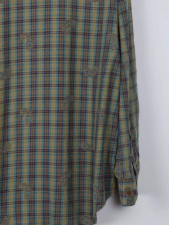 Men's Vintage Green Printed Gap Shirt M