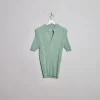 Men's Vintage Green Ribbed Top S/M
