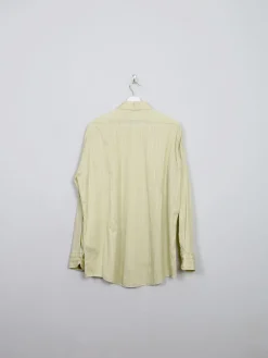 Men's Vintage Green Striped Shirt XL