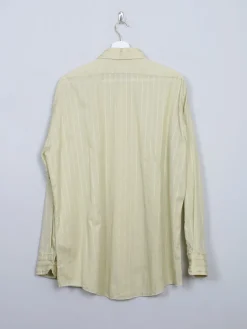 Men's Vintage Green Striped Shirt XL