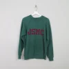 Men's Vintage Green Sweatshirt With Logo L