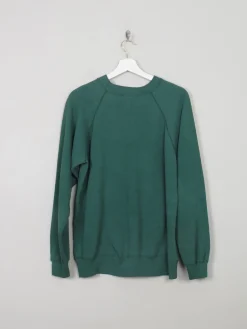 Men's Vintage Green Sweatshirt With Logo L