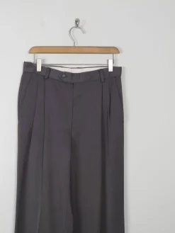 Men's Vintage Green Trousers With Pleats 30W/32L