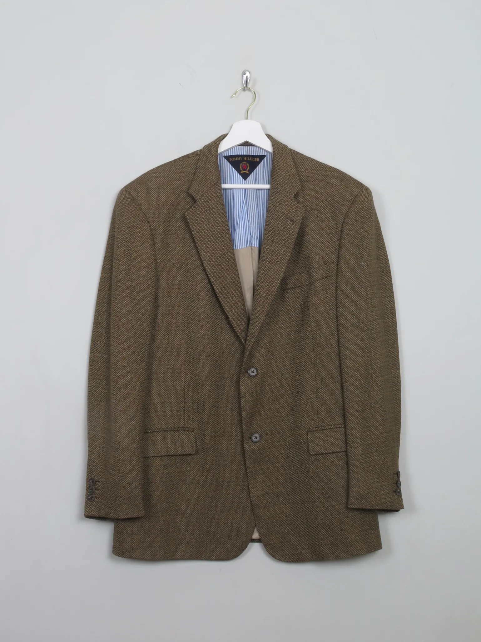 Mens Vintage Green Tweed Tommy Hilfiger Jacket 42"