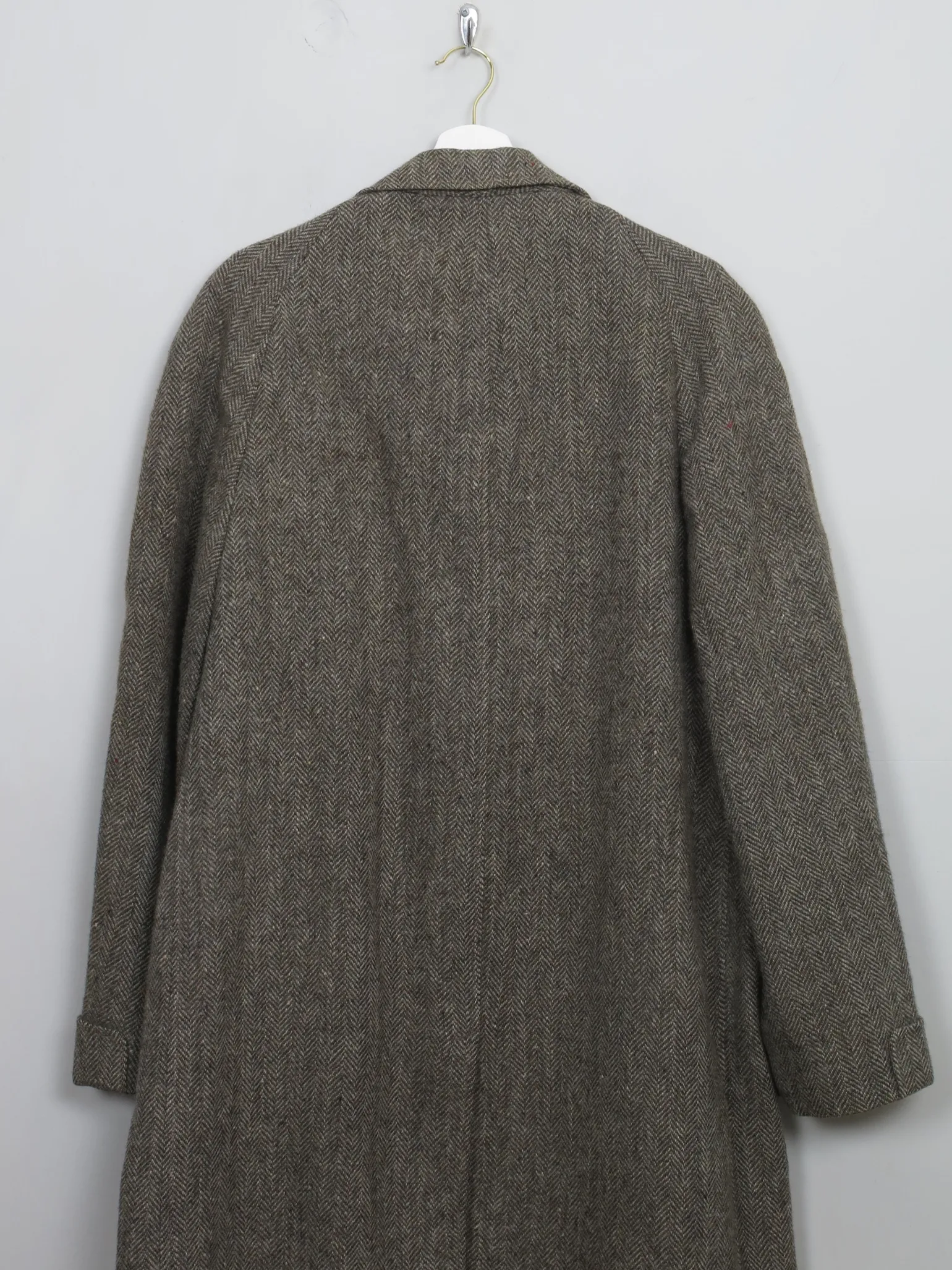Men's Vintage Green Tweed Coat L