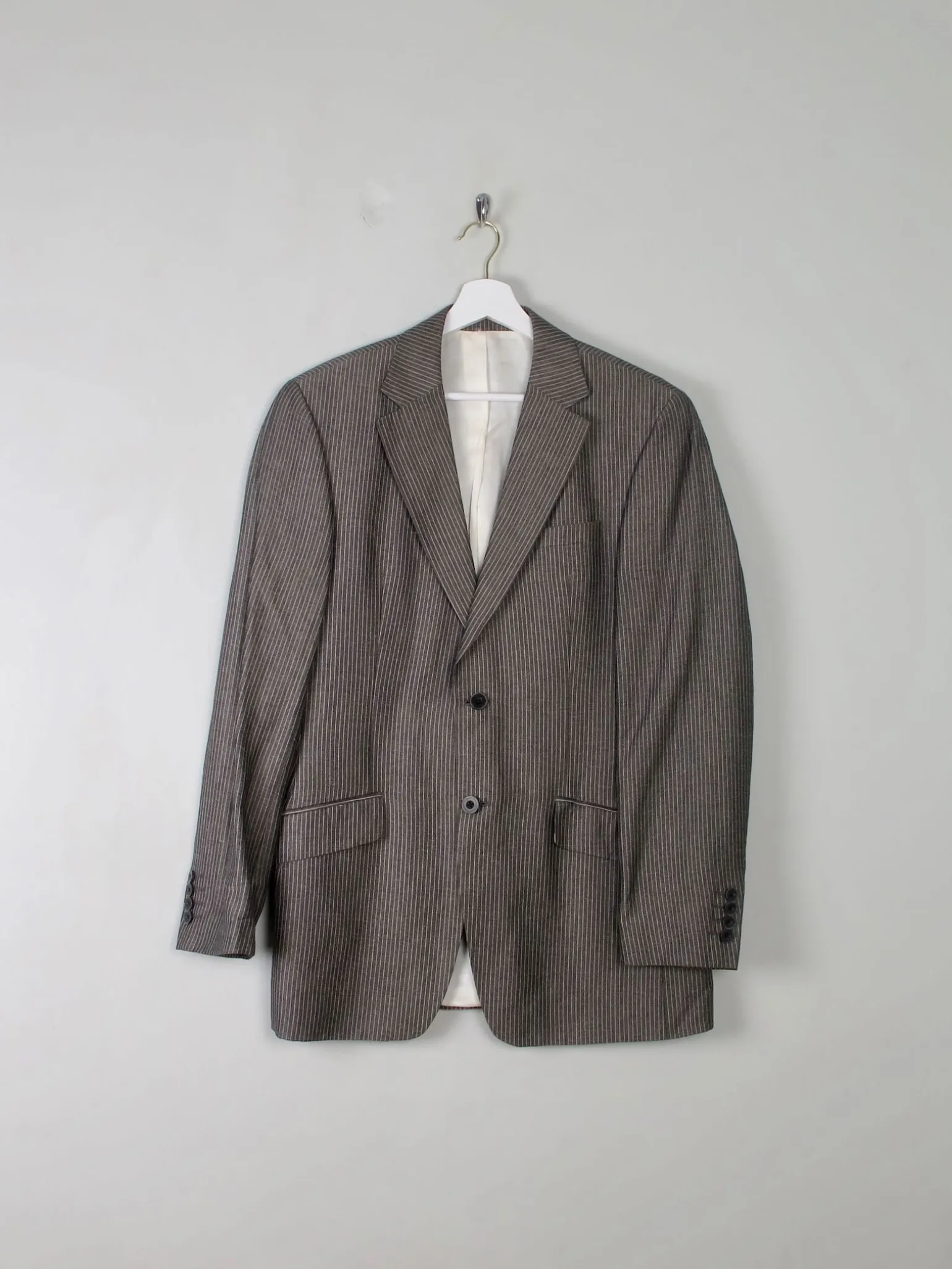 Men's Vintage Grey Remus Linen Mix Jacket 38"
