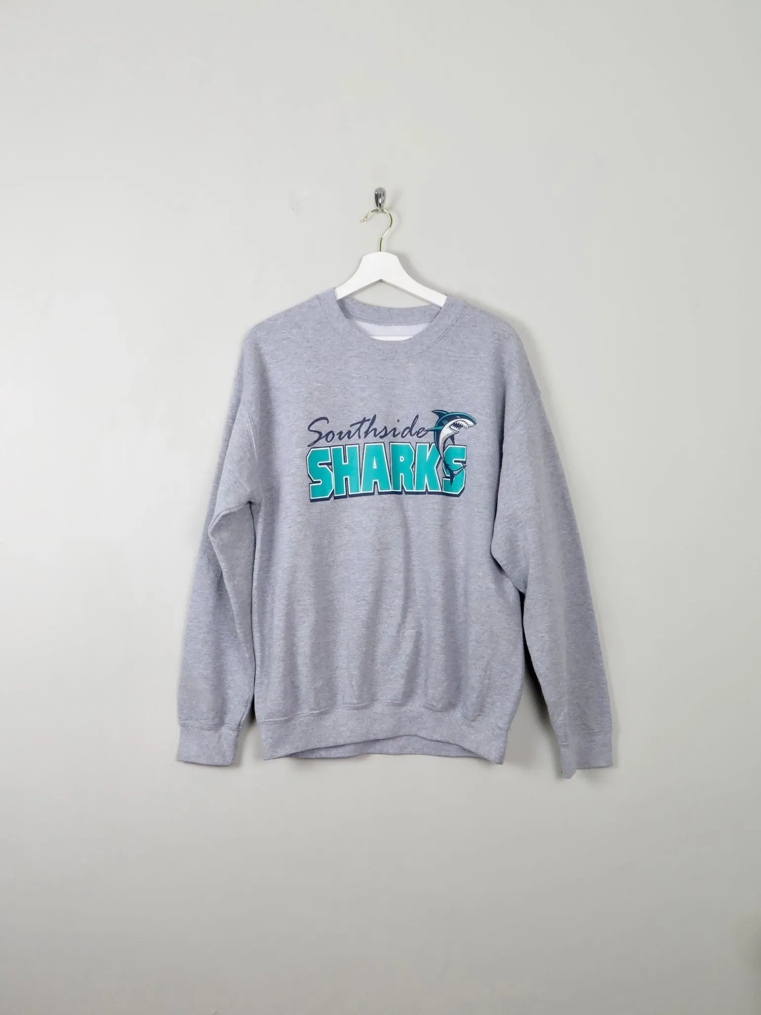 Men's Vintage Grey Shark Sweatshirt M
