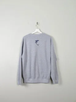 Men's Vintage Grey Shark Sweatshirt M