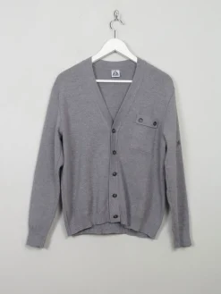 Men's Vintage Grey Wool Cardigan XS/S