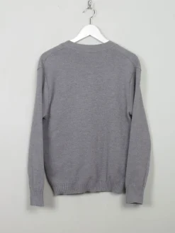 Men's Vintage Grey Wool Cardigan XS/S