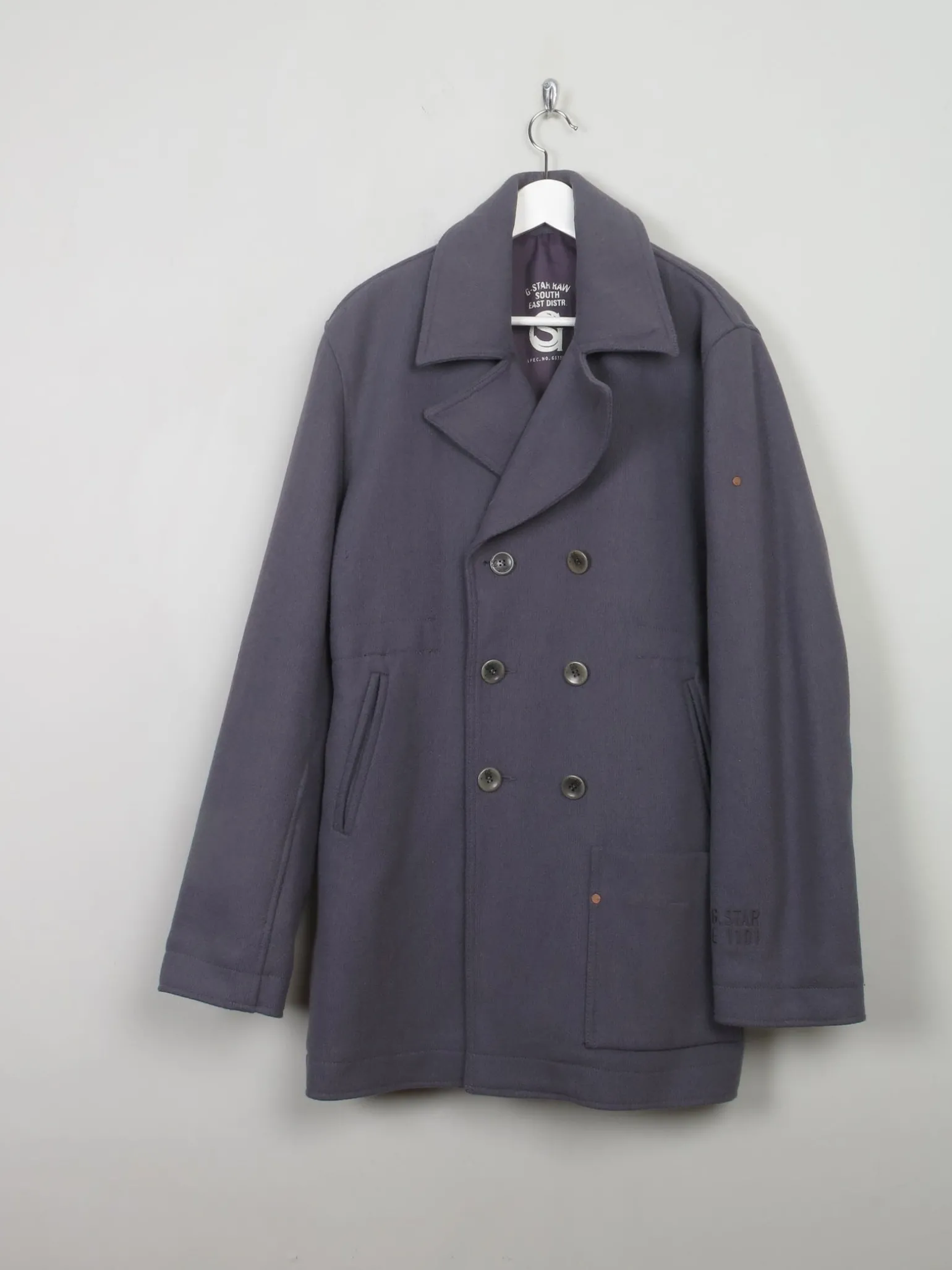 Men's Vintage Gstar Pea Coat 44'/L