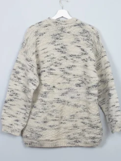 Men's Vintage Hand-Knit V-neck M/L