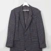 Men's Vintage Harris Tweed Grey/Blue/Green Jacket L 44"