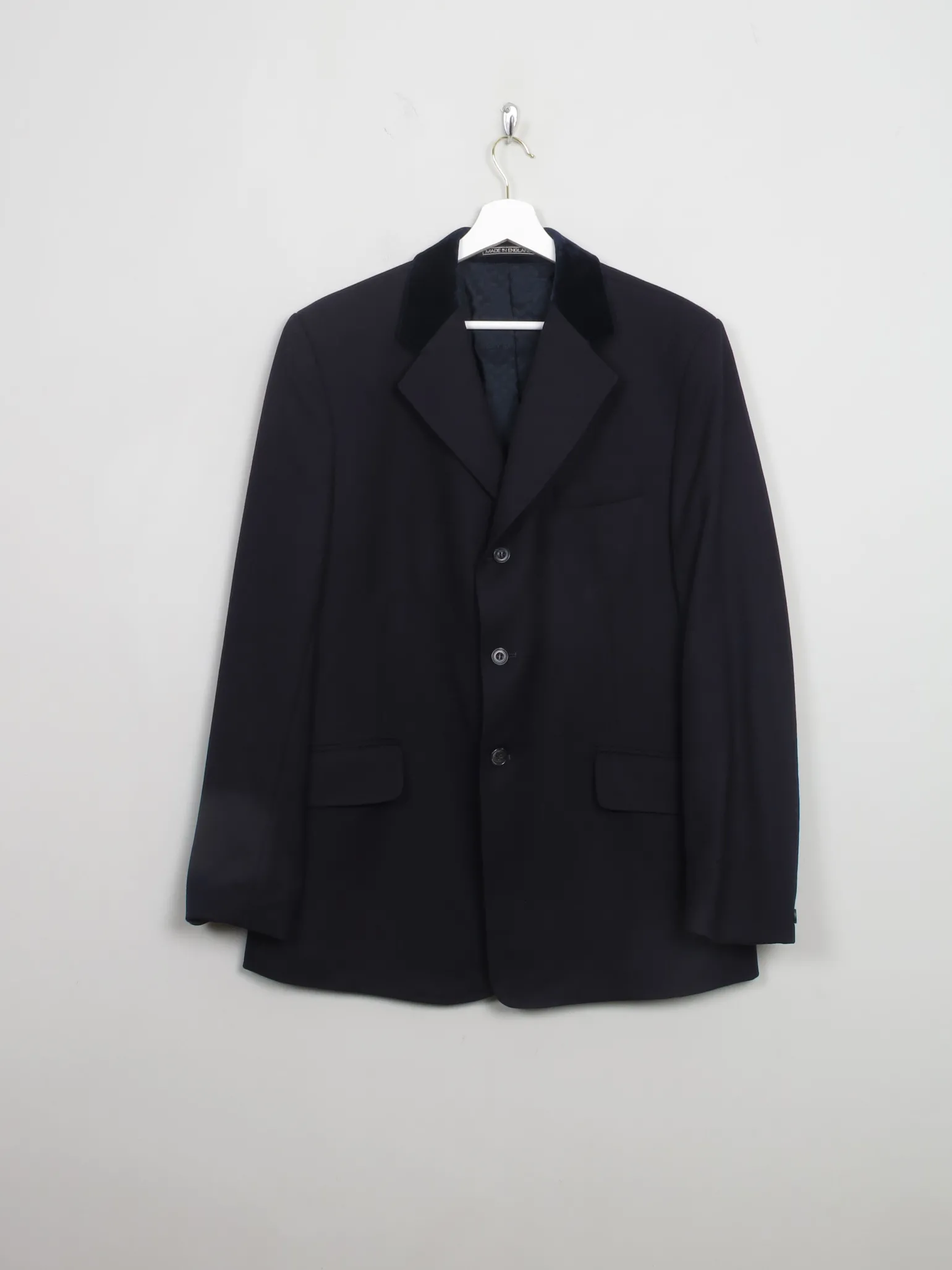 Men's Vintage Harry Hall Navy Riding Jacket 40"