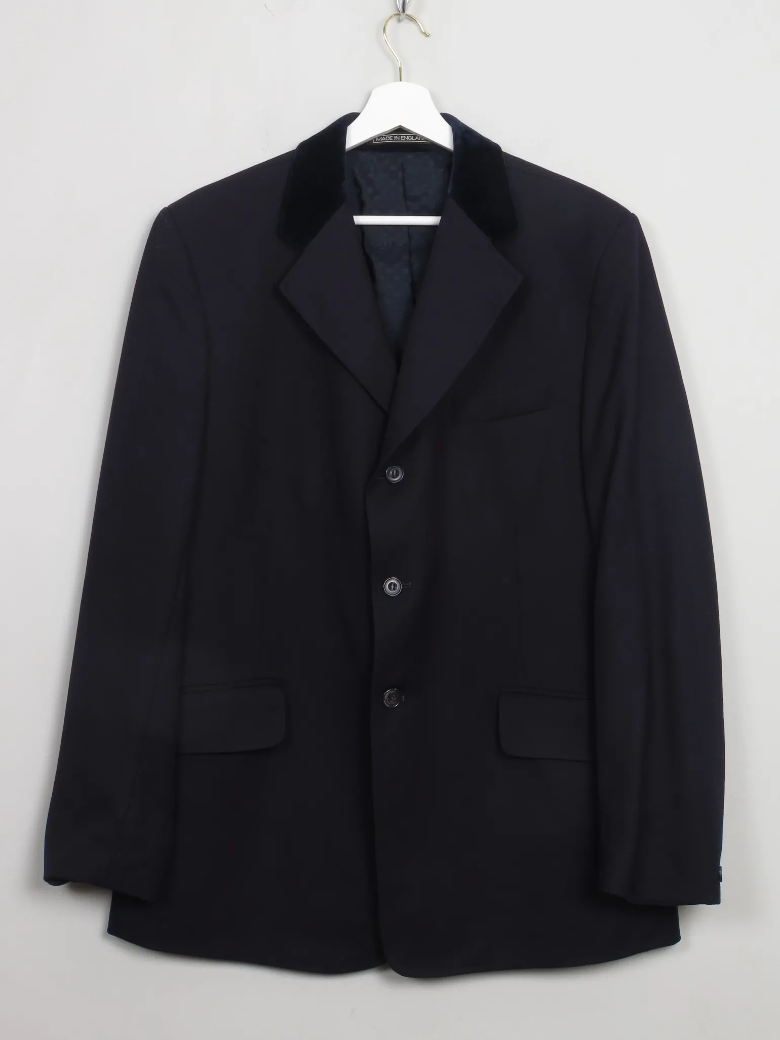Men's Vintage Harry Hall Navy Riding Jacket 40"