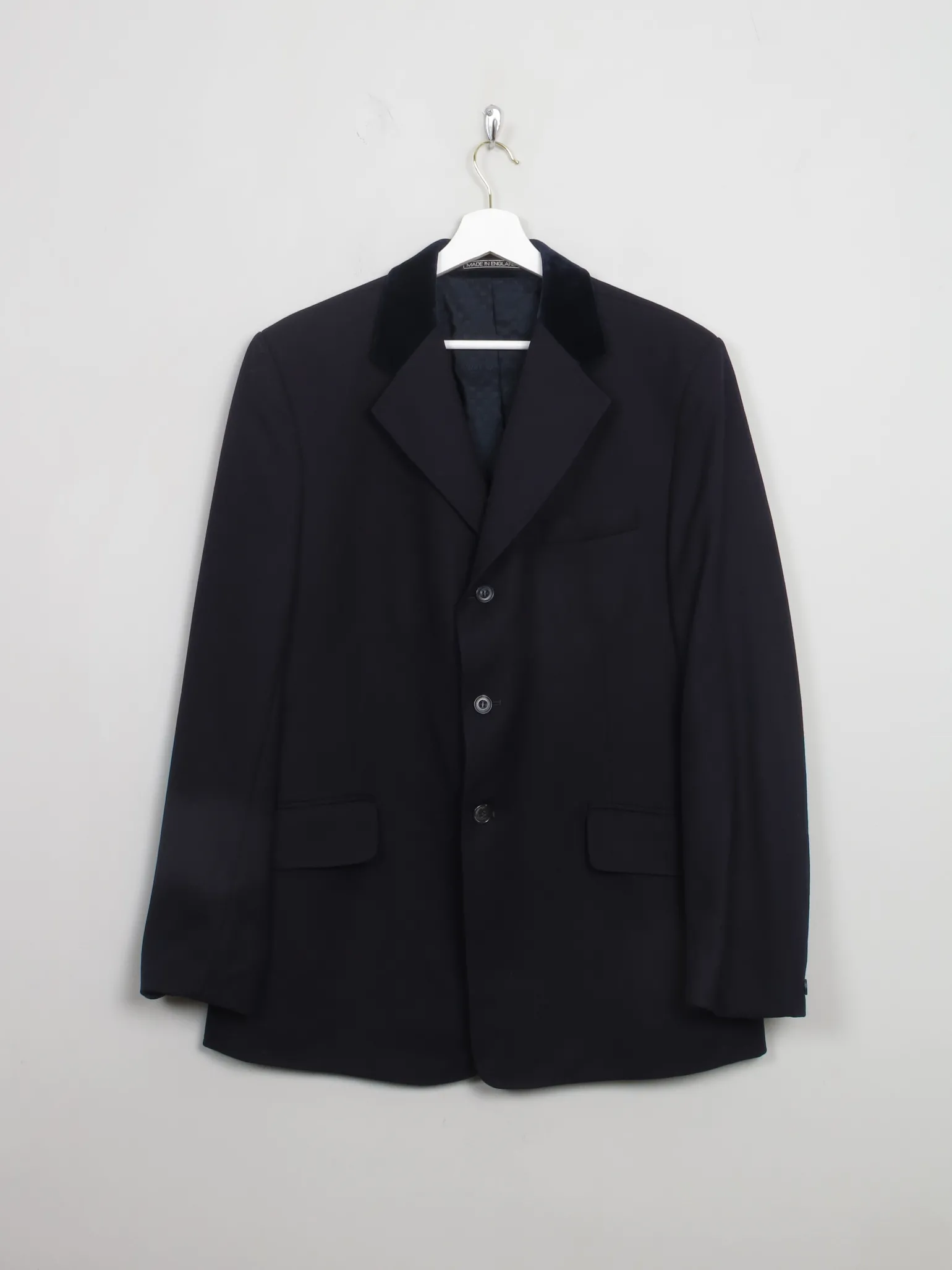Men's Vintage Harry Hall Navy Riding Jacket 40"