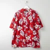 Men's Vintage Hawaiian Shirt Red XL