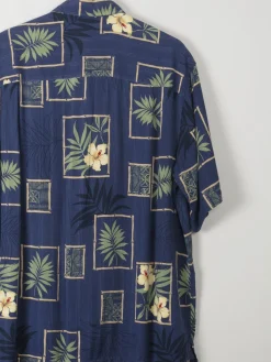 Men's Vintage Hawaiian Silk Shirt L