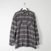 Men's Vintage Heavy Flannel Wool Feel Shirt XL