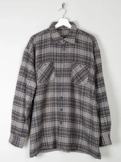 Men's Vintage Heavy Flannel Wool Feel Shirt XL