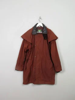 Men's Vintage Hunter Rust Wax Short Coat M