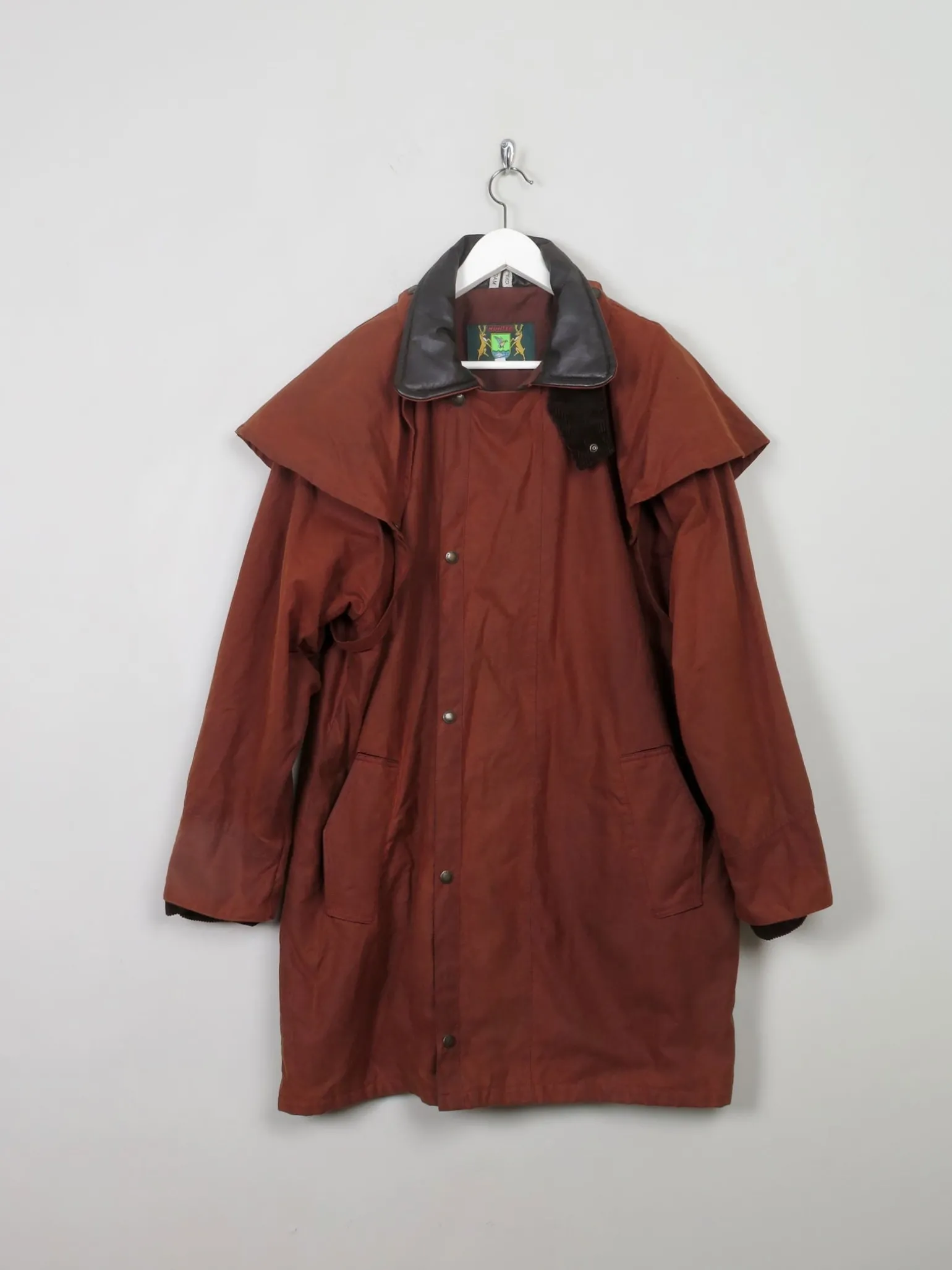 Men's Vintage Hunter Rust Wax Short Coat M