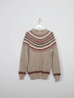 Men's Vintage Icelandic Nordic Jumper L