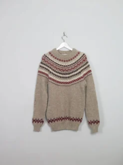 Men's Vintage Icelandic Nordic Jumper L