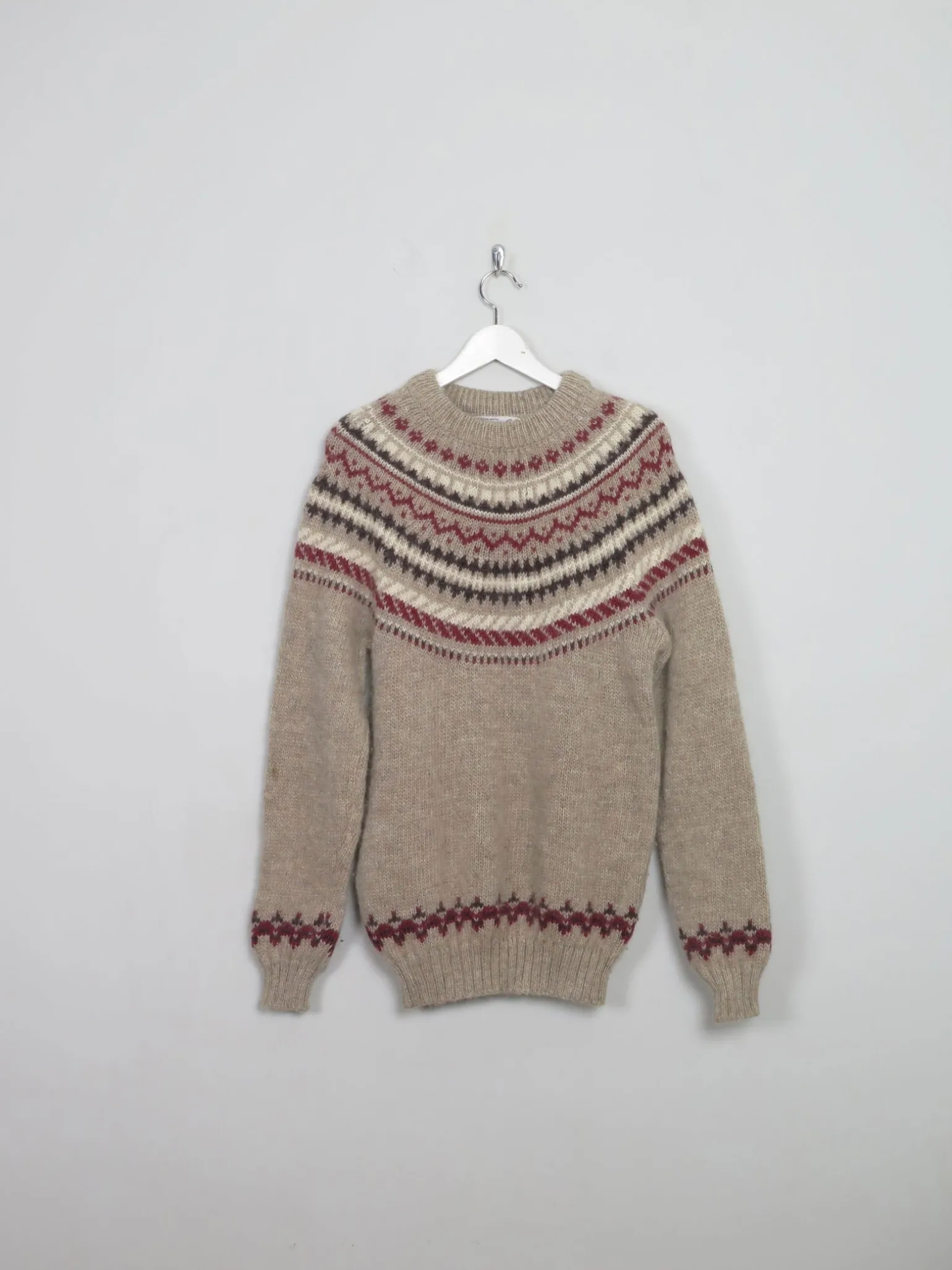 Men's Vintage Icelandic Nordic Jumper L
