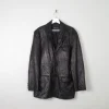 Men's Vintage Leather Jacket Black M