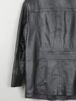 Men's Vintage Leather Jacket Black L
