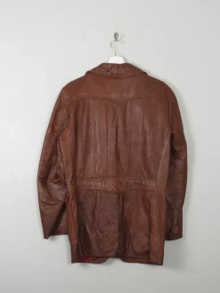 Men's Vintage Leather Jacket Rust S