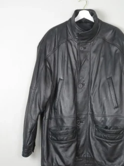 Men's Vintage Leather Jacket Black L