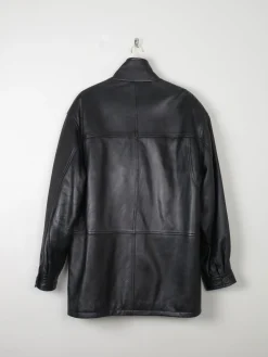 Men's Vintage Leather Jacket Black L
