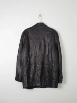 Men's Vintage Leather Jacket Black M