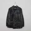 Men's Vintage Leather Police Jacket 44"/L