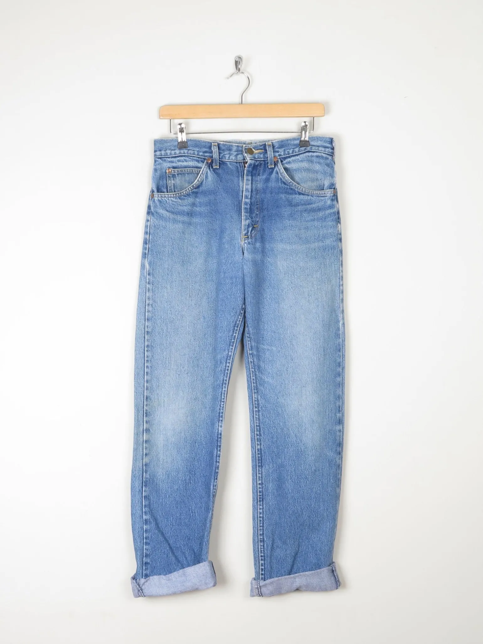 Men's Vintage Lee Blue Denim Jeans Relaxed Fit 31"/34L