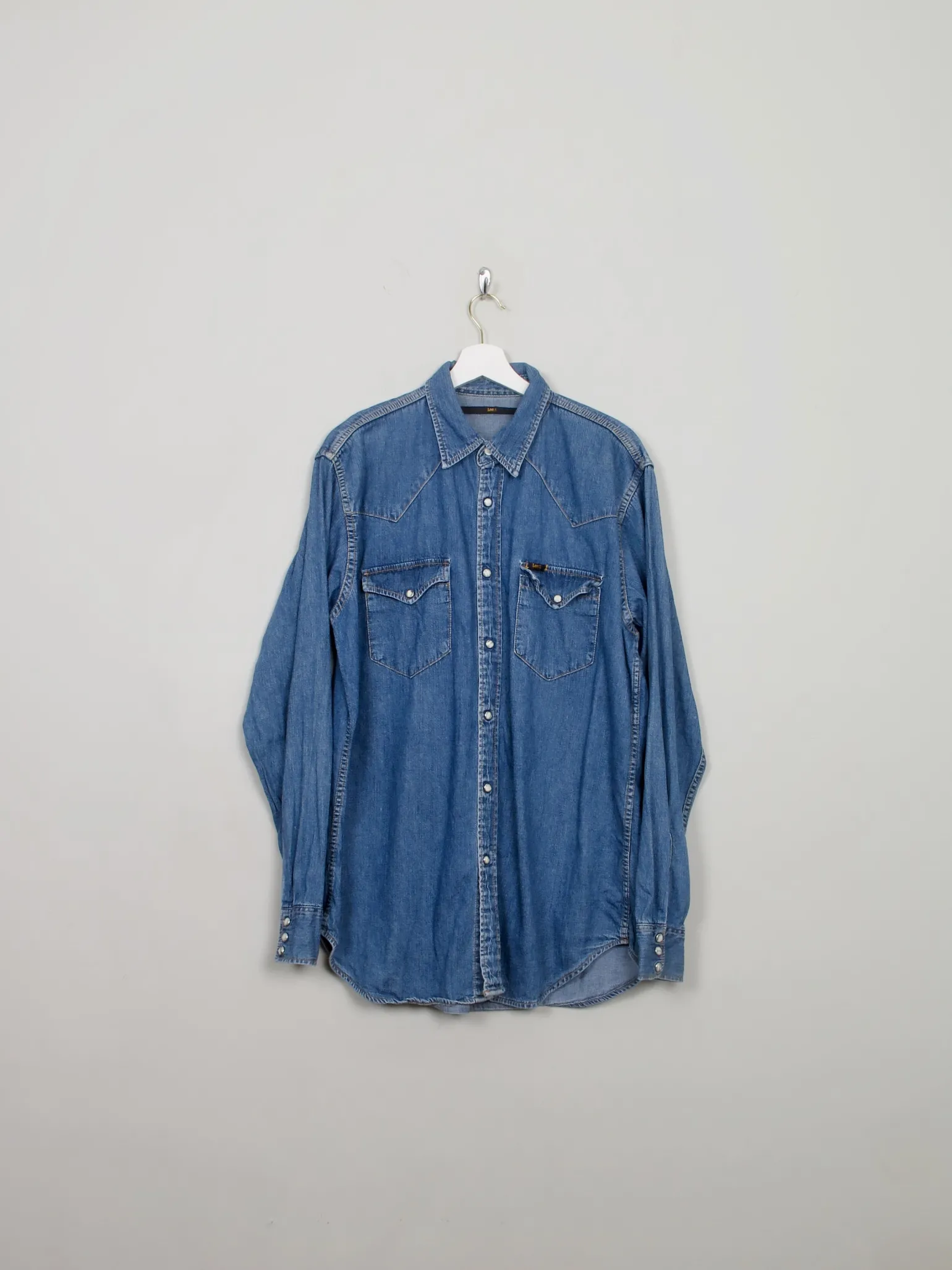 Men's Vintage Lee Denim Shirt L