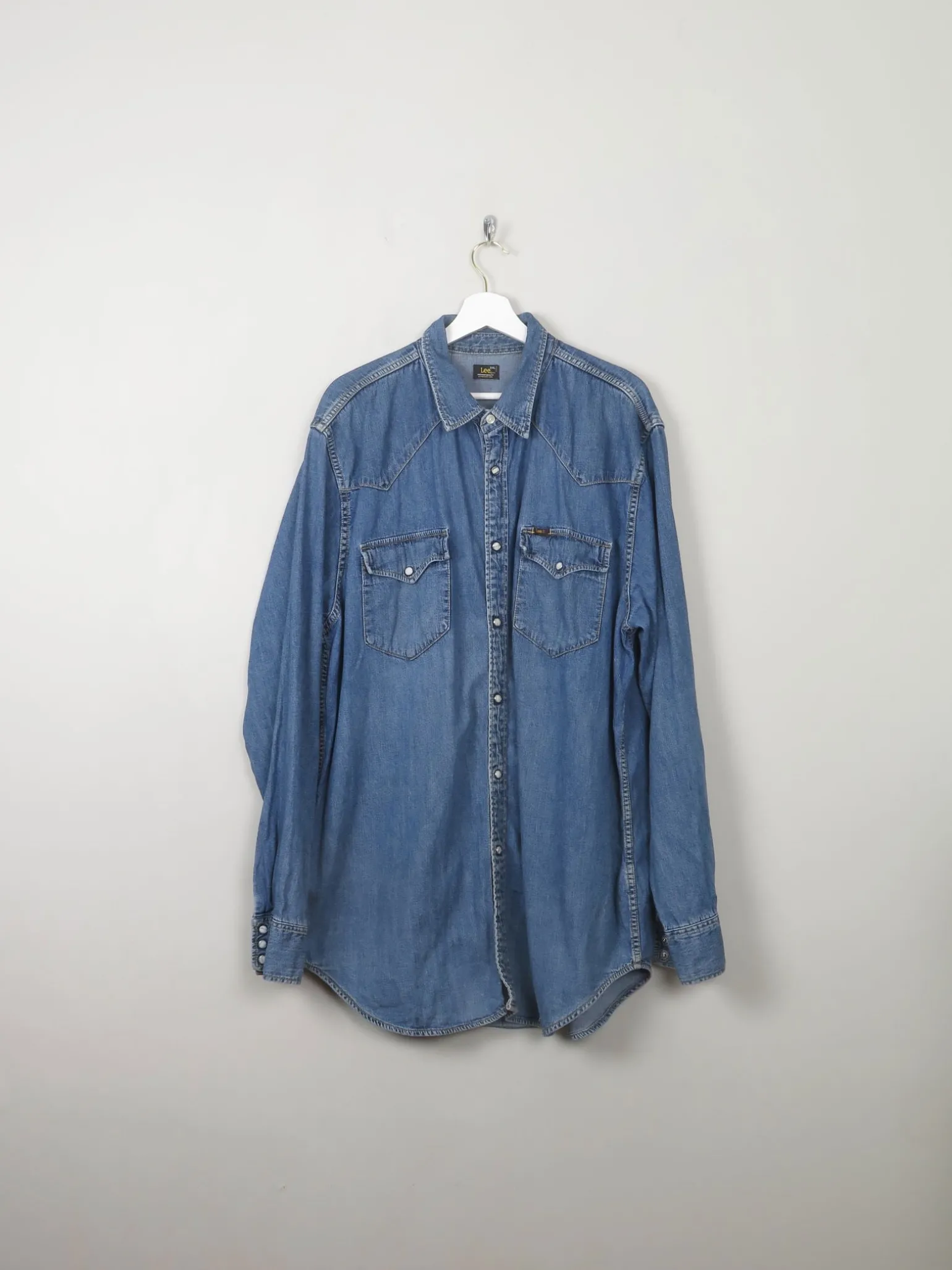 Men's Vintage Lee Denim Shirt XXL