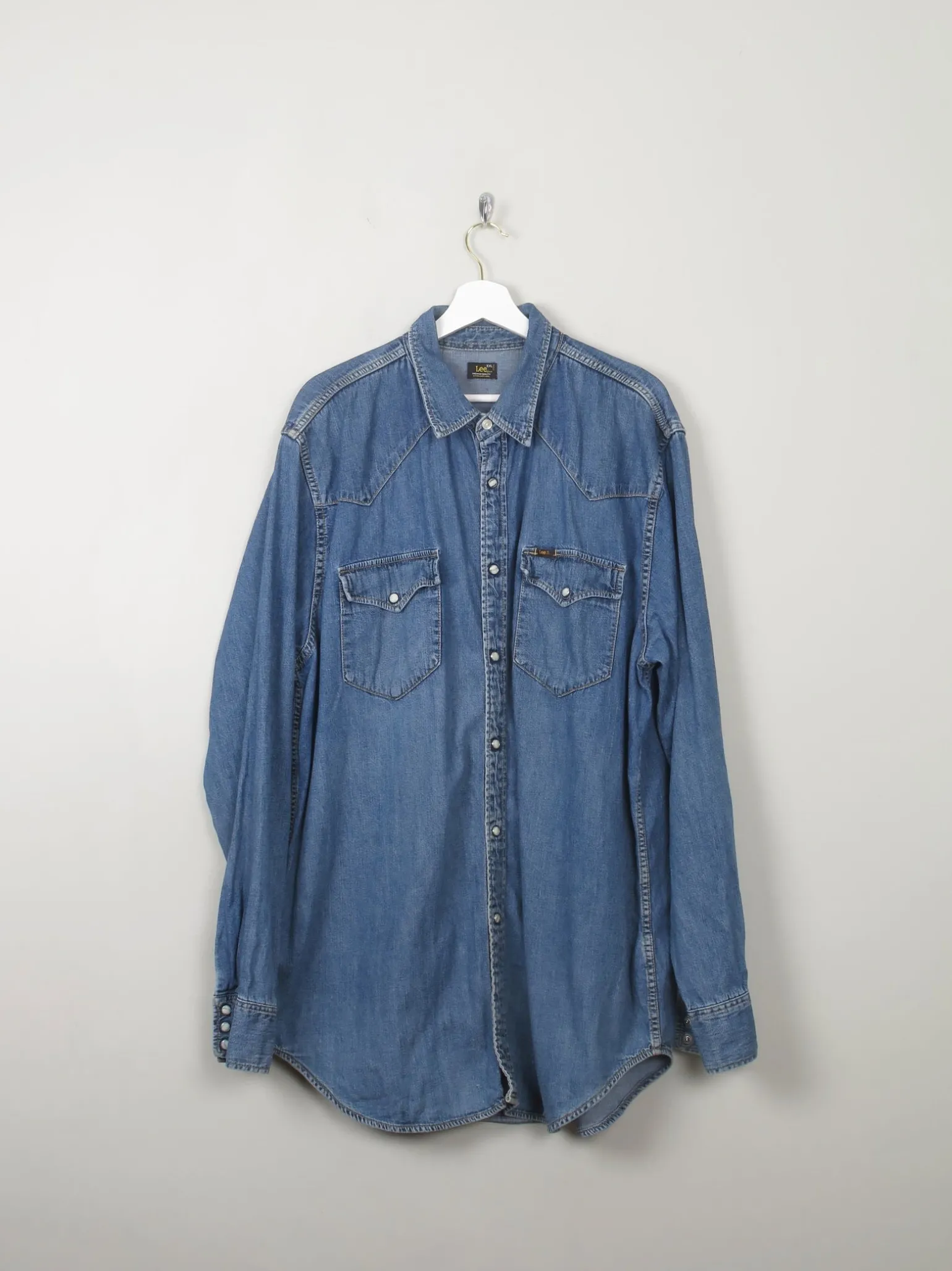Men's Vintage Lee Denim Shirt XXL